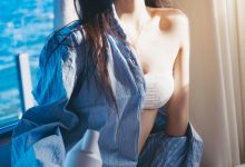桜桃喵 -  蓝衬衫 [44P-1.10GB]-美图岛