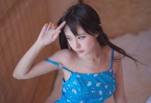 Shika小鹿鹿 – 蓝裙子 [16P-96MB]-美图岛