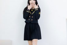 物恋传媒 No.2423 嘟嘟-JK制服、板鞋、白色蕾丝船袜、裸足 [150P1V-3.66GB]-美图岛