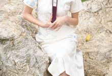 足愉心 No.133 夏沫（搭配：黑色板鞋、白色棉袜、肉色丝袜）-美图岛