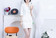 BoBoSocks袜啵啵 No.763 小甜豆-高跟鞋、油亮薄白丝、ol制服-美图岛